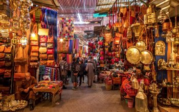 Mercado de Marrakech Marrocos