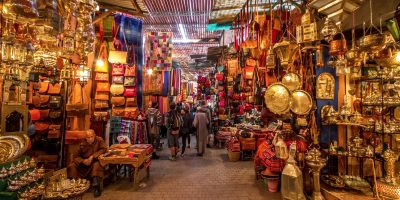 Mercado de Marrakech Marrocos